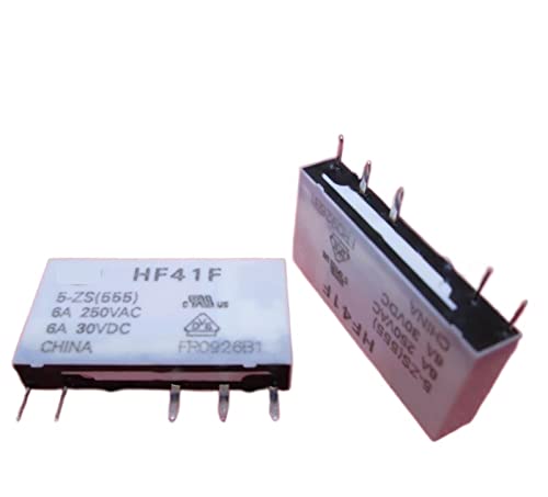 Relé de 5V HF41F-5-ZS para reparar tarjetas electrónicas averiadas y módulos de relés de 5 pines