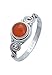 Produktbild Ring aus 925 Silber mit Karneol orange Edelstein (No: MRG-115-16-(52))