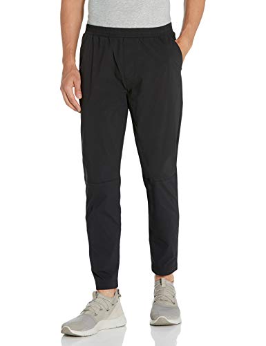 Amazon Brand - Peak Velocity Men's All Terrain Jogger with Elastic Waistband, Black, Large