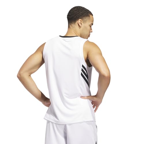 adidas Men's Basketball Legends 3-Stripes Tank Top3