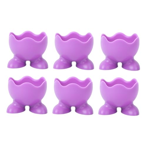 OFFSCH Silicone Egg Cup Set of 6 Compact Egg Cooker Foot Lightweight and Safe for Poached Eggs