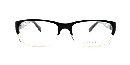 John Varvatos V339 Black Clear Lens/Black Eyeglasses #TOP2