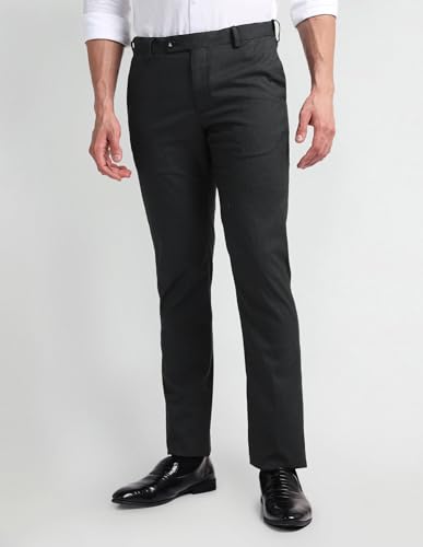 Image of Arrow Heathered Slim Trousers