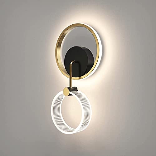 Aplique de pared LED de diseño geométrico vanguardista y acabado premium para salones