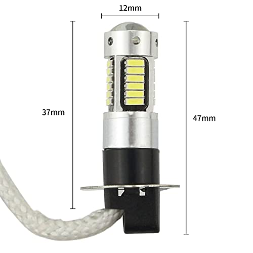 Senpinkboo H3 Led Fog Driving Light Bulbs Kit Super Bright Drl 8000K White Car Fog Light Lamp thumb #3