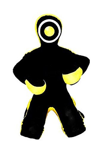 LEATHERAY MMA Jiu Jitsu Judo Punching Bag Grappling Dummy Black Canvas- 59 inches-Unfilled