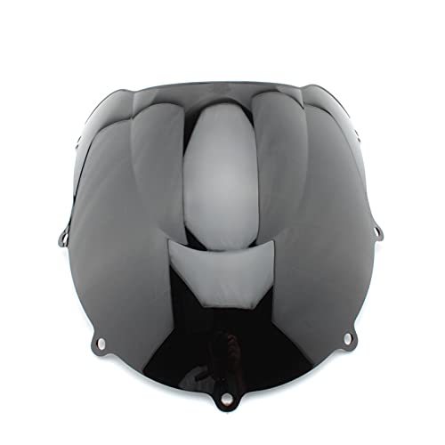 DFMY Fit For Suzuki GSXR 600 750 R SRAD 1996 1997 1998 1999 Motorcycle Windshield WindScreen Double Bubble Screen GSXR600 GSXR750 (Color : Black)