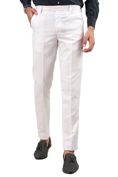 Image of VX9 Men's Formal Trousers, Smart Office & Business Wear, Classic Fit