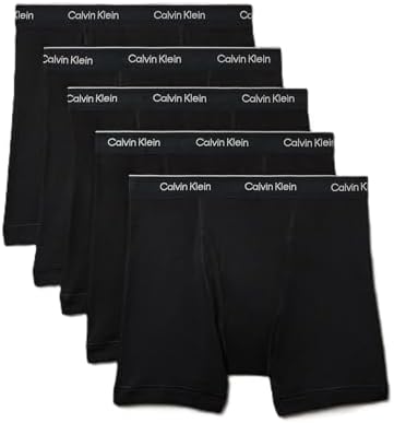 Calvin Klein mens 100% Cotton Boxer Briefs Boxer Briefs (pack of 3)