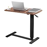 BeGyoku Overbed Table,Hospital Bed Table,Pneumatic Bed Tables Adjustable Over The Bed with Hidden Wh