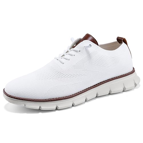 Image of Wearbreeze Men's Business Casual Oxford Sneakers - Lightweight Lace-Up Dress Shoes for Work, Travel & Daily Commute