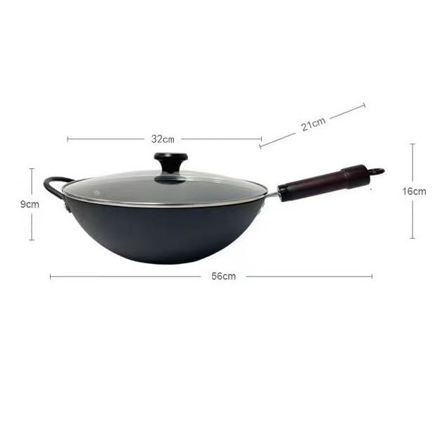 Wok con Mango Largo Antiadherente para Cocina miniatura 2