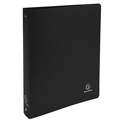 Classeurs polypropylène Exacompta noir rigide A4 Maxi 4 anneaux