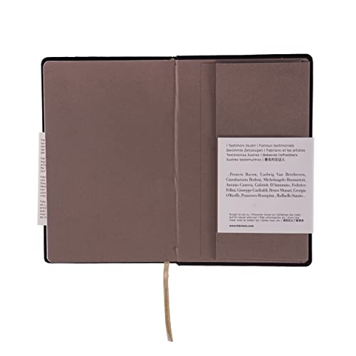 Cahier Fabriano Ispira couverture rigide marron petit format 8,9x14