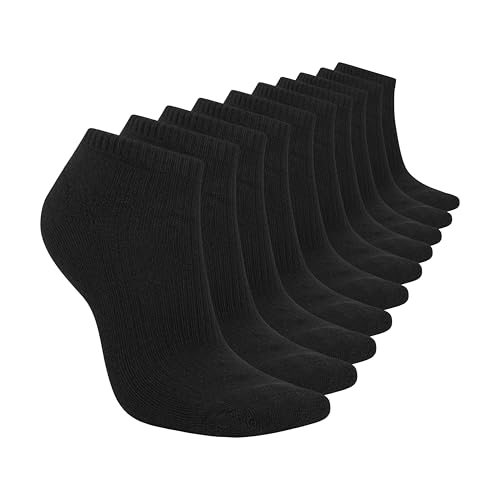 Image of Skechers Women's 10-pack Half Terry Classic Low Cut Socks, Comfort-fit & Cushioned Footbed