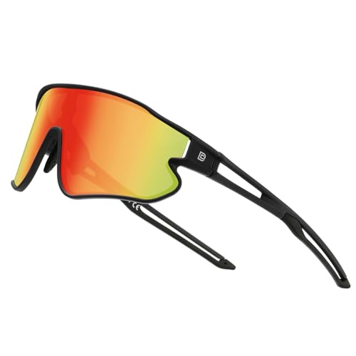 DUCO Sports Sunglasses for Men Women UV400 Protection Baseball Running