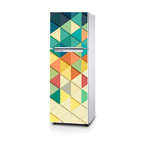 Image of Fridge Sticker Decorative Refrigerator Door Sticker PVC Vinyl Fridge Wrap Sticker for Home (160 cm x 60 cm or 63 X 24 Inches) (Design 7)