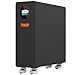 PowMr 48V 316Ah Solar Lithium Battery with Touchscreen & Wheels, 16kWh Floor-Standing LiFePO4 Battery for Home Energy Storage, 200A High Current, Expandable up to 16 Units for Backup Power