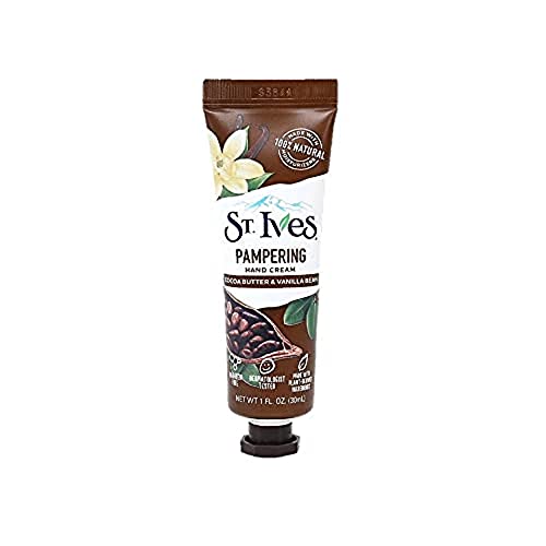 St Ives Hand Cream 30ml Pampering Cocoa Butter & Vanilla Beans