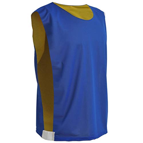 AX Esportes Colete Dupla Face G, Azul/Amarelo