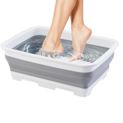 Gwtdtoad Foot Care and Soaking Tub for the Swimming Pool, Foldable Foot Basin, Basin for Foot Cleaning, for Pool, Garden, Camping, Picnic