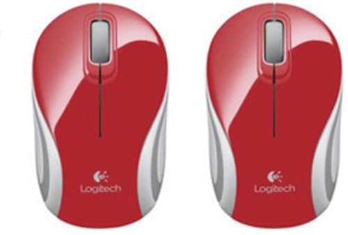 Image of Logitech M187 Wireless Mini Mouse Red (Pack of 2)