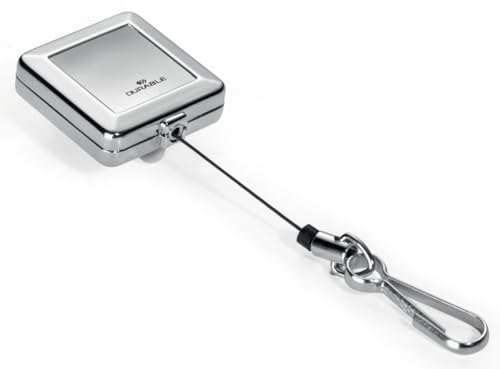Preisvergleich Produktbild Durable Schlaufenclip JoJo Chrome Quadro (mit Federhaken) silber, 832823