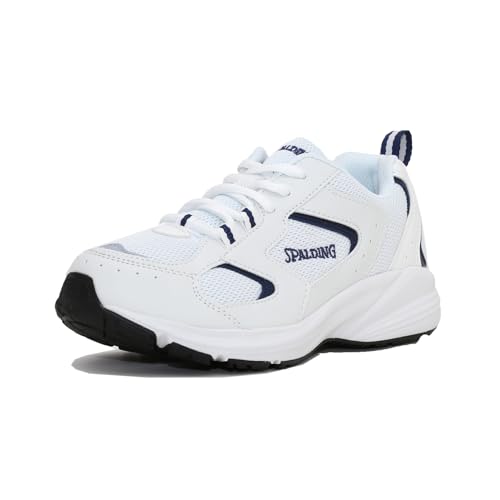 [Spalding] �X�N�[���V���[�Y �̈�كV���[�Y �������� �y�� ���L �X�N�[�� JIN 5332 5342 �z���C�g/�l�C�r�[ 28.0 cm 4E