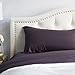 PeachSkinSheets Night Sweats: The Original Moisture Wicking, 1500tc Soft Regular King Sheet Set Eggplant