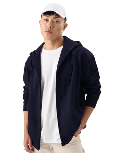 Image of LAZYCHUNKS Men's Zipper Hooded Sweatshirt | Premium Full Sleeve Hoodie Jacket with Front Zip & Pockets | Stylish Winter Wear, Warm Casual Sportswear for Men
