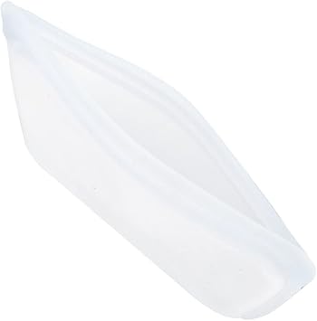 Stasher STSB00 Silicone Bag, Sandwich, Medium, 28 fl oz (828 ml), Set of 2, Food Storage Bags, Clear, Clear, Microwave, Oven, Heat Resistant, Freezer, Sandwich 828 mL/15 oz