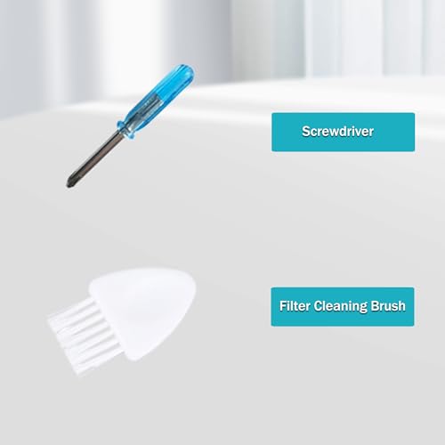 LOVECO Replacement Accessories Kit Compatible for S4 E4 S5 S6 S50 S51 S55 E20 E25 E35 Robotic,2 Main Brush,4 Filter,4 Rubber Side Brush,2 Cleaning Tool