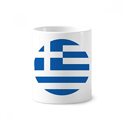 Idée cadeau tasse Grèce drapeau européen en céramique blanche 350ml déco