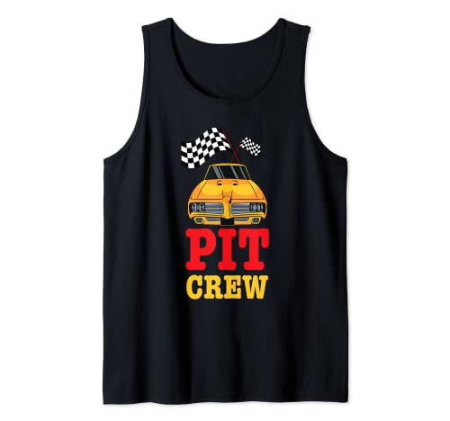 Pit Crew - Carreras de coches Camiseta sin Mangas