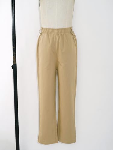 Kids Boys Wide Leg Baggy Pants Casual High Waistband Trousers for Hiking Jogging Running Dancing3