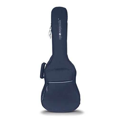 Image of Crossrock CRSG106CBK 4 /4 Size Classical Guitar Bag with 10mm Padded and Padded Backpack Straps in Black