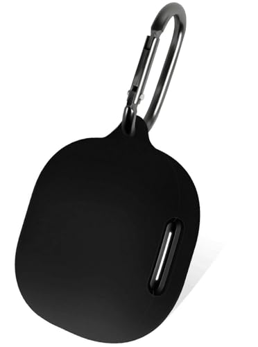 Geiomoo Silicone Case for Anker Soundcore P40i, Protective Cover with Carabiner (Black)