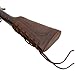 WAYNE'S DOG Canvas Leather Recoil Reducing Pad Stock Extension Cover Buttstock Cheek Rest with Rifle Shell Holder (.308 .30-06 .44MAG .45-70, Coffee)
