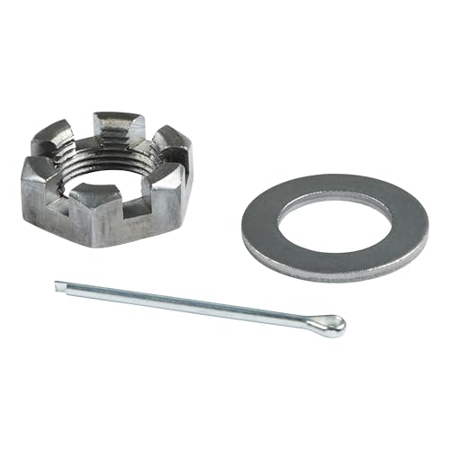 Lippert Round Spindle Nut Retainer Kit for 3,500-8,000-lb. Axle Hubs with 6-Slot Castle Spindle Nut, Round Spindle Washer, 1.75" Cotter Pin - 2023134656 -  PP-SNK-1