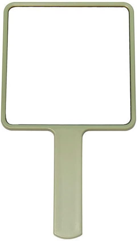Handheld Makeup Square Vanity with Handle Hand Salon Compact Mirrors(C)