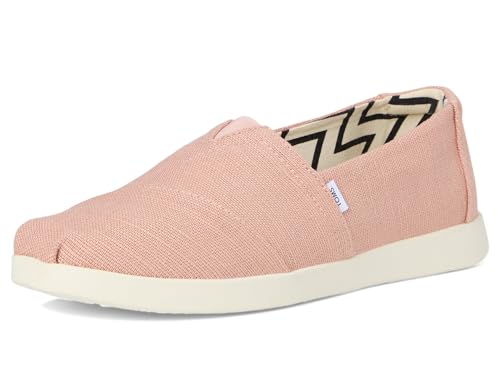 Image of TOMS Women's Alpargata Plus Slip On Espadrille, Textile Upper, Relaxed Fit, CloudBound Insole, Stretchy Easy On and Off