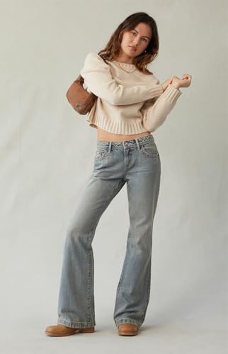 PacSun Women's Jade Low Rise Bootcut Jeans Light Blue Size 243