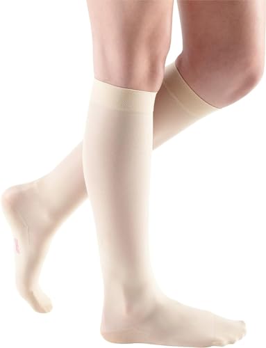 Image of mediven Sheer & Soft for Women, 20-30 mmHg - Closed Toe Leg Circulation, Knee High Compression Stockings for Women, Sheer Leg Support Compression Hosiery