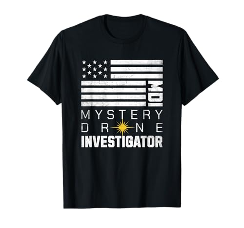 Mystery Drone Investigator NJ Drones T-Shirt