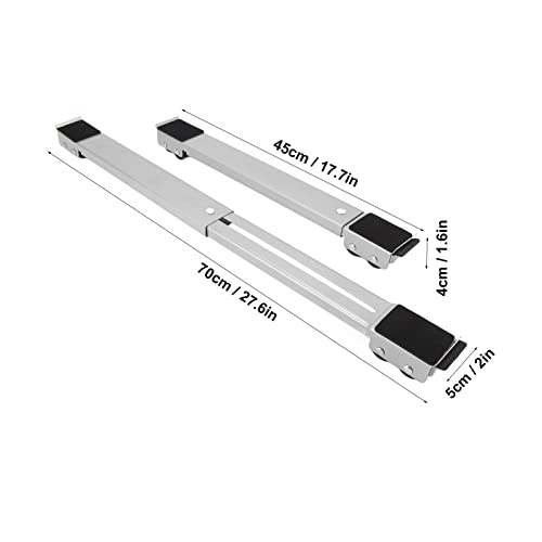 2 Sets Furniture Moving Roller Wheels, Heavy Duty Appliance Roller Include Mobile Racks with Auxiliary Pads - Image 2