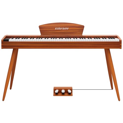 新品⭐️KIMFBAY 電子ピアノ 88鍵盤 ハンマーアクション鍵盤木製 ピアノ Amazon | 【ハンマーアクション 電子ピアノ】KIMFBAY 電子ピアノ