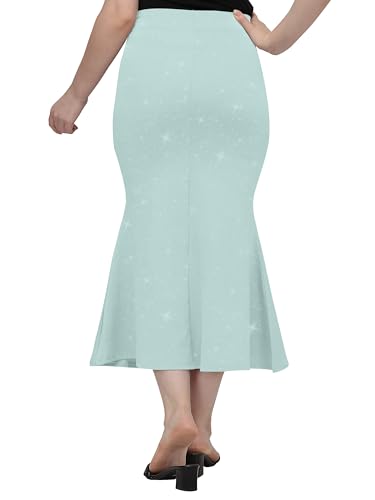 Image of Mehrang Stretchable Shimmer Saree Shapewear Petticoat for Women, Skirts for Women,Shape Wear Dress for Saree