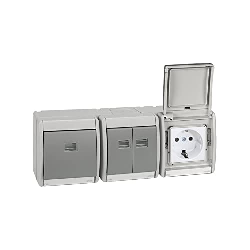 Boîtier étanche 3 postes horizontal pour aménager la cuisine d'été - 2