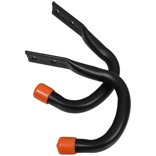 NUOLUX 2個 車庫用重耐荷重壁掛けフック 螺子付きで簡単取付 自転車 バイク はしご収納対応 多機能ツールオーガナイザー 耐摩耗性強化で長