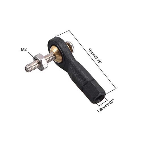 Embouts de biellette de direction M2 anti-jeu pour tringlerie hélicoptère RC - 3